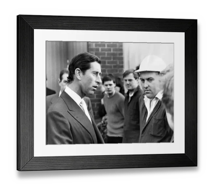 Framed Print : Prince Charles, The Prince of Wales during his visit to the North East 9 December 1986