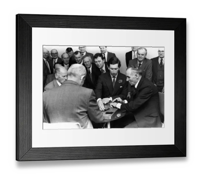 Framed Print : Prince Charles, The Prince of Wales during his visit to the North East 5 February 1986