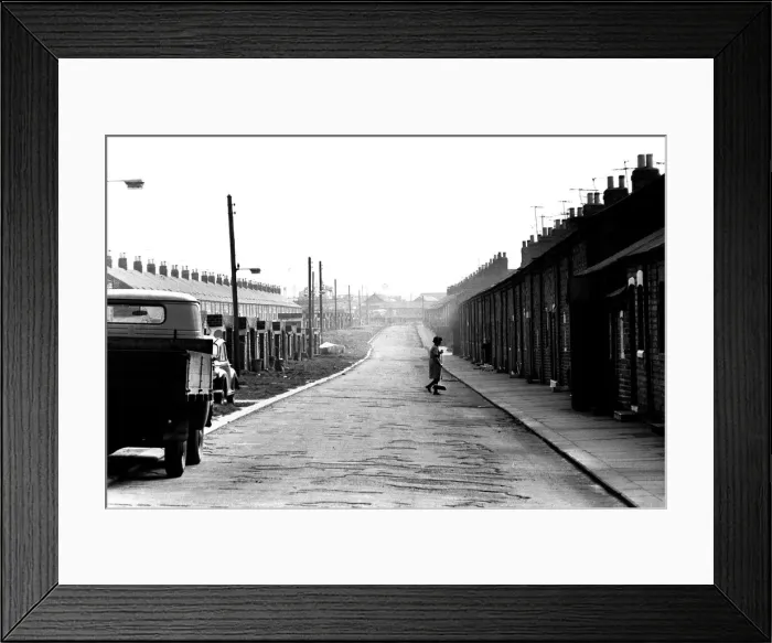 Framed Print : General views of the Northumberland village of Cambois. A Framed Print : General views of the Northumberland village of Cambois. A