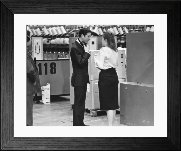 Framed Print : Prince Charles, The Prince of Wales during his visit to the North East 22 October 1984 Framed Print : Prince Charles, The Prince of Wales during his visit to the North East 22 October 1984
