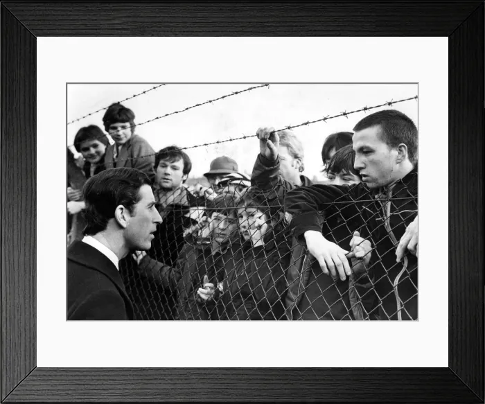 Framed Print : Prince Charles, The Prince of Wales during his visit to the North East 3 December 1982