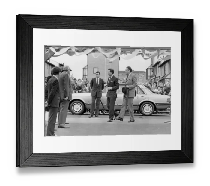 Framed Print : Prince Charles, The Prince of Wales during his visit to the North East 22 May 1985 - Framed Print : Prince Charles, The Prince of Wales during his visit to the North East 22 May 1985 -