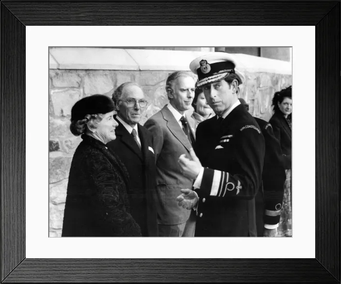 Framed Print : Prince Charles, The Prince of Wales during his visit to the North East 7 December 1983 Framed Print : Prince Charles, The Prince of Wales during his visit to the North East 7 December 1983
