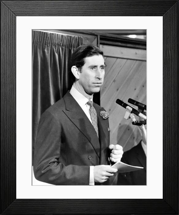 Framed Print : Prince Charles, The Prince of Wales during his visit to the North East 22 October 1984 Framed Print : Prince Charles, The Prince of Wales during his visit to the North East 22 October 1984