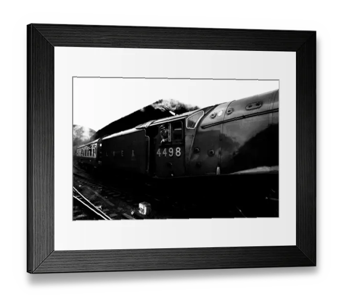 Framed Print : One of Britains fastest steam locomotives the Sir Nigel Gresley stops Framed Print : One of Britains fastest steam locomotives the Sir Nigel Gresley stops