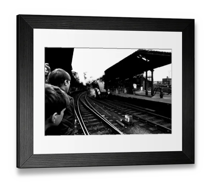 Framed Print : One of Britains fastest steam locomotives the Sir Nigel Gresley stops