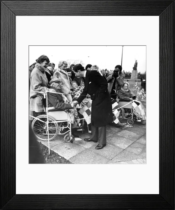 Framed Print : Prince Charles, The Prince of Wales during his visit to the North East 3 December 1982 Framed Print : Prince Charles, The Prince of Wales during his visit to the North East 3 December 1982