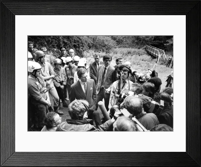Framed Print : Prince Charles, The Prince of Wales during his visit to the North East 23 September 1985 Framed Print : Prince Charles, The Prince of Wales during his visit to the North East 23 September 1985