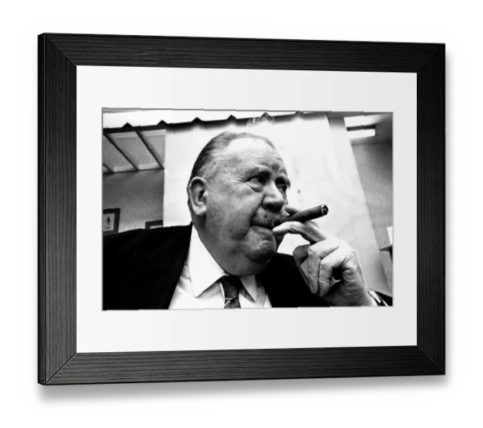Framed Print : Heavyweight actor Fred Emney who was at the Theatre Royal Framed Print : Heavyweight actor Fred Emney who was at the Theatre Royal