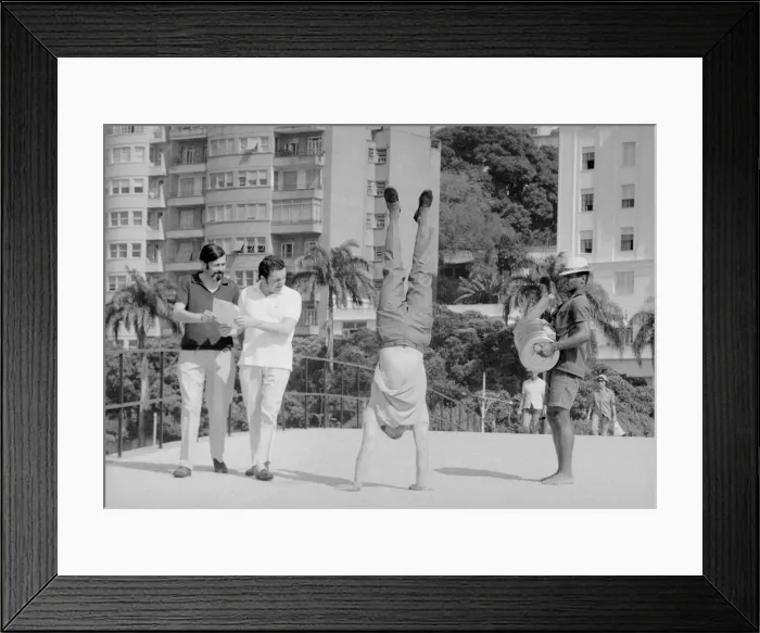 Framed Print : Paddy Hopkirk (in white) (Car 98) with co-driver Tony Nash