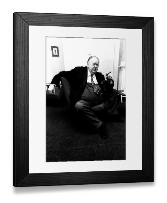 Framed Print : Heavyweight actor Fred Emney who was at the Theatre Royal