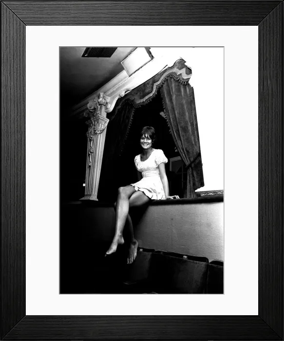 Framed Print : Actrress Sally Geeson at the Sunderland Empire where she was starring in the play Framed Print : Actrress Sally Geeson at the Sunderland Empire where she was starring in the play