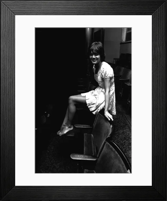 Framed Print : Actrress Sally Geeson at the Sunderland Empire where she was starring in the play Framed Print : Actrress Sally Geeson at the Sunderland Empire where she was starring in the play