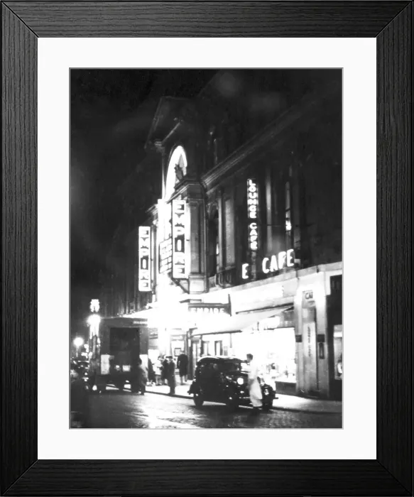 Framed Print : Hertford Street, Coventry circa 1936 This image shows the Empire Cinema with Framed Print : Hertford Street, Coventry circa 1936 This image shows the Empire Cinema with