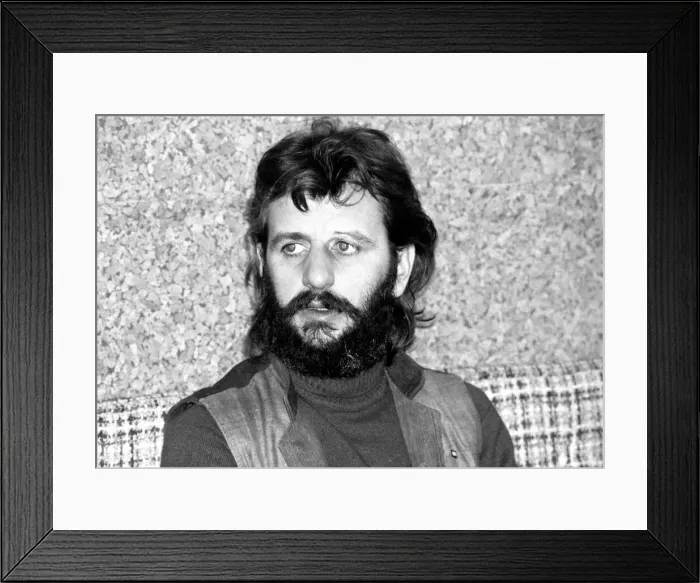 Framed Print : Ex Beatle Ringo Starr. April 1975 75-1771-003 Framed Print : Ex Beatle Ringo Starr. April 1975 75-1771-003