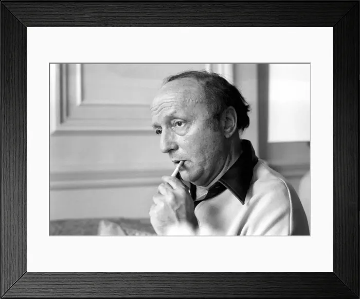 Framed Print : Harold Robbins at the Savoy Hotel London today. His book The Lonely Lady