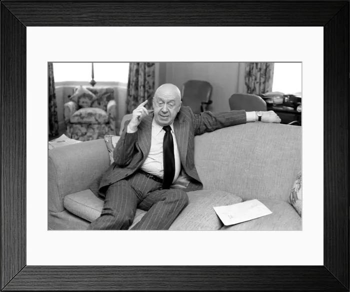 Framed Print : Film Director Otto Preminger. March 1975 75-01644-001