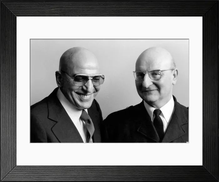 Framed Print : American actor Telly Savalas (left) who plays Kojak in the television series Framed Print : American actor Telly Savalas (left) who plays Kojak in the television series