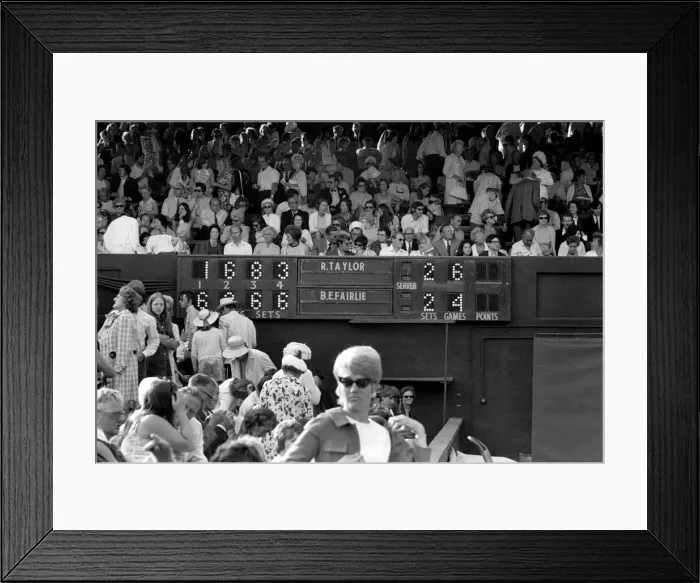 Framed Print : Wimbledon Tennis Championships 1970 1st Day. June 1970 70-5902-017 Framed Print : Wimbledon Tennis Championships 1970 1st Day. June 1970 70-5902-017