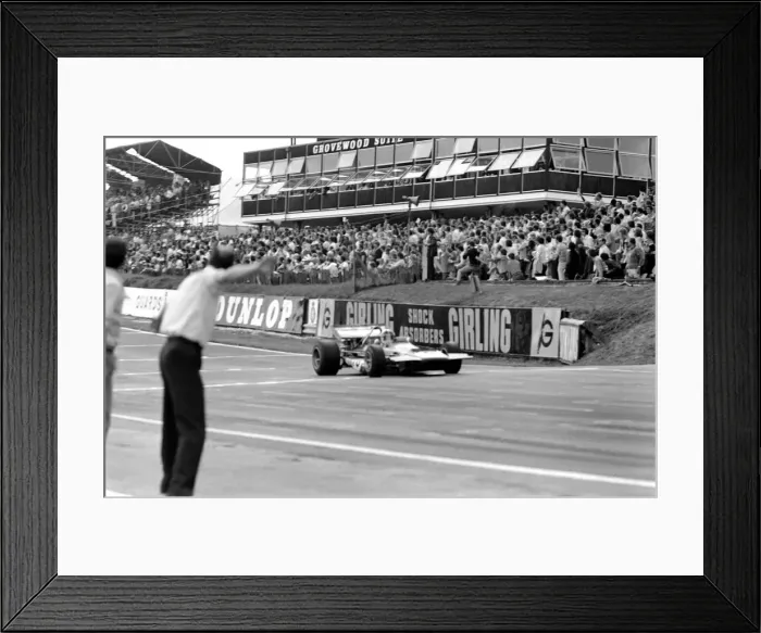Framed Print : Brands Hatch. Jocken Rindt wins. July 1970 70-6868-003