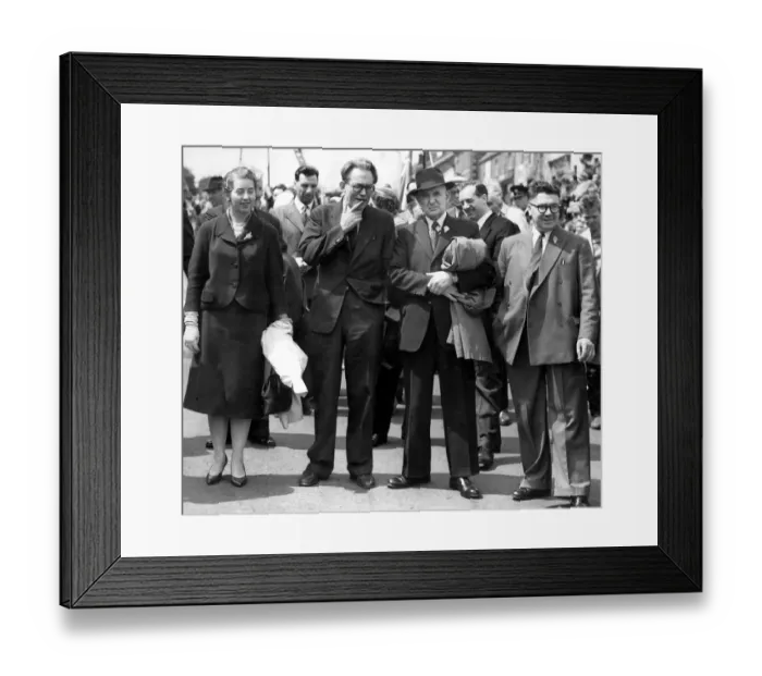 Framed Print : Bedlington Miners Picnic - Waiting to move off in the parade, were Mrs. Judith Hart, M. P Framed Print : Bedlington Miners Picnic - Waiting to move off in the parade, were Mrs. Judith Hart, M. P