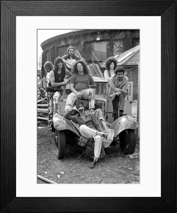 Framed Print : Frank Zappa. Another American rock group hits London town