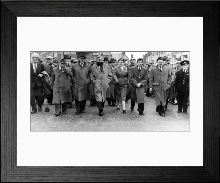 Framed Print : Bedlington Miners Picnic - Aneurin Bevan, the star'speaker Framed Print : Bedlington Miners Picnic - Aneurin Bevan, the star'speaker