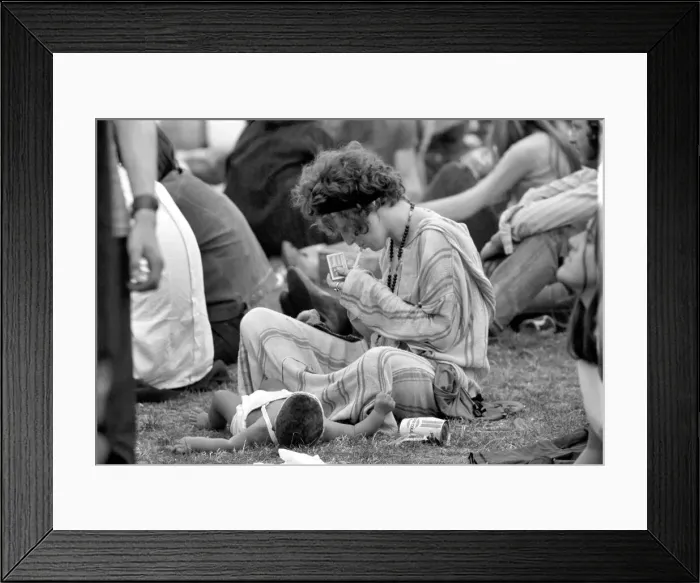 Framed Print : Hyde Park Pop Festival. July 1970 70-6862-002
