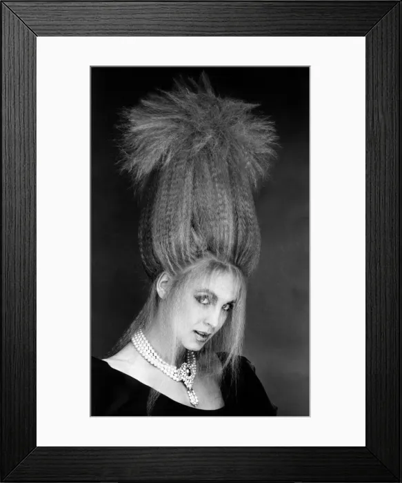 Framed Print : Model Yolandes showing off her cactus look March 1983 P007899