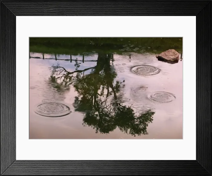 Framed Print : A series of pictures which show water from source, in a reservior
