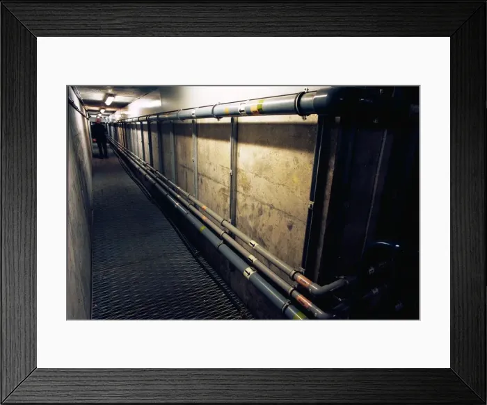Framed Print : A series of pictures which show water from source, in a reservior