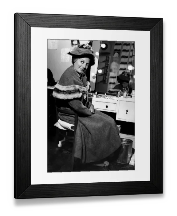 Framed Print : Every night at the Lyric Theatre, London, Actress Anne Rogers who is in the show
