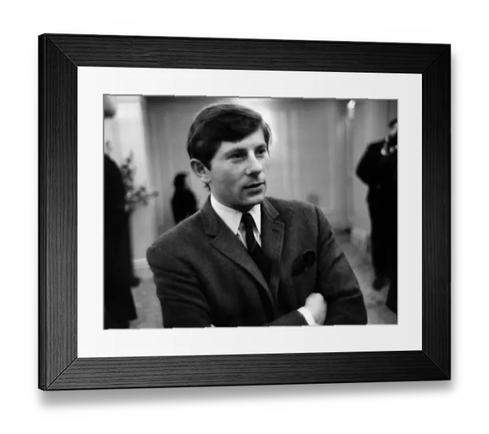 Framed Print : Roman Polanski 21 year old director seen here at the premeire of the film Repulsion