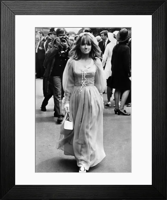 Framed Print : Singer Twinkle, (Lynn Ripley) seen here at Royal Ascot. June 1969 P007223 Framed Print : Singer Twinkle, (Lynn Ripley) seen here at Royal Ascot. June 1969 P007223