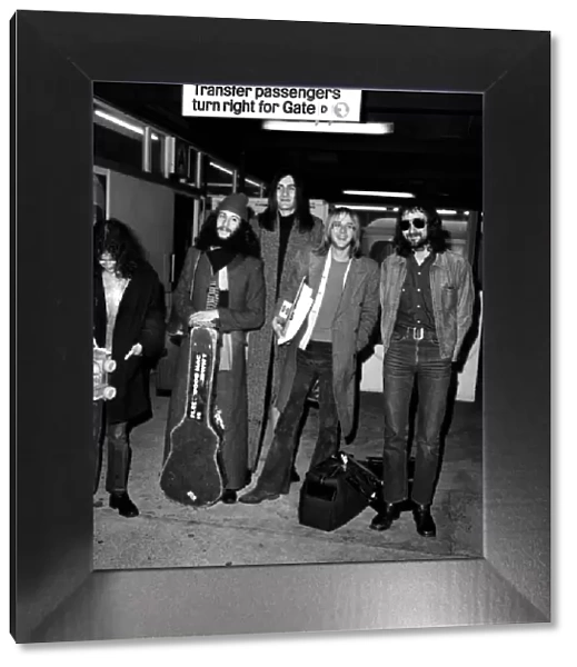 The Fleetwood Mac pop group back in London. Members of the 'Fleetwood Mac'