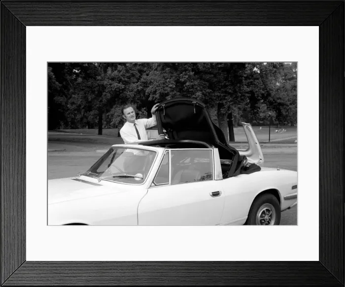 Framed Print : The new 3 litre Triumph Stag convertible'. July 1970 70-6831-005 Framed Print : The new 3 litre Triumph Stag convertible'. July 1970 70-6831-005