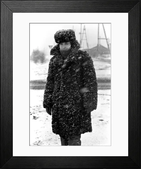 Framed Print : Construction. Frontier. Railway. Forest. Lifestyle. Siberia. Railroad Town. 77-02177-026