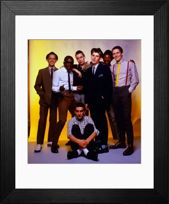 Framed Print : The Specials British pop group. December 1980 Framed Print : The Specials British pop group. December 1980