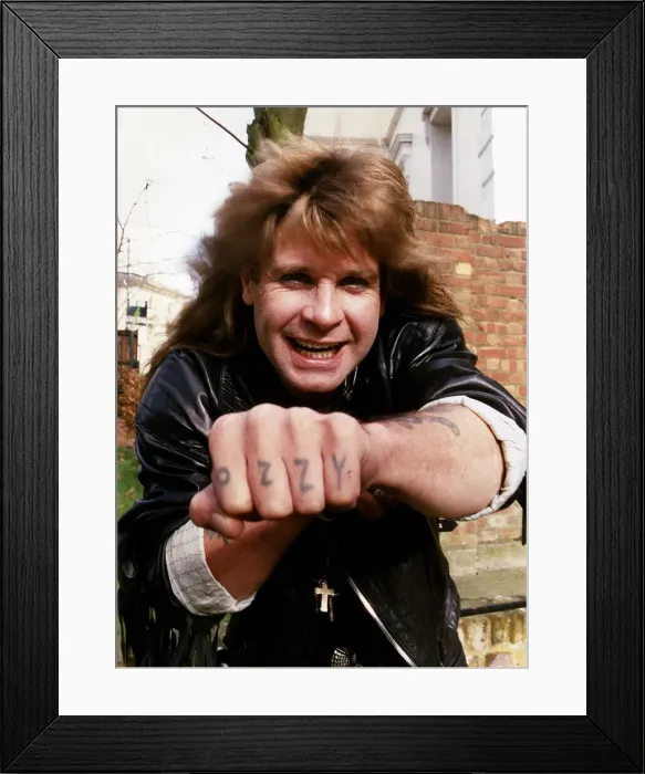 Framed Print : Ozzy Osbourne of the pop group Black Sabbath Framed Print : Ozzy Osbourne of the pop group Black Sabbath