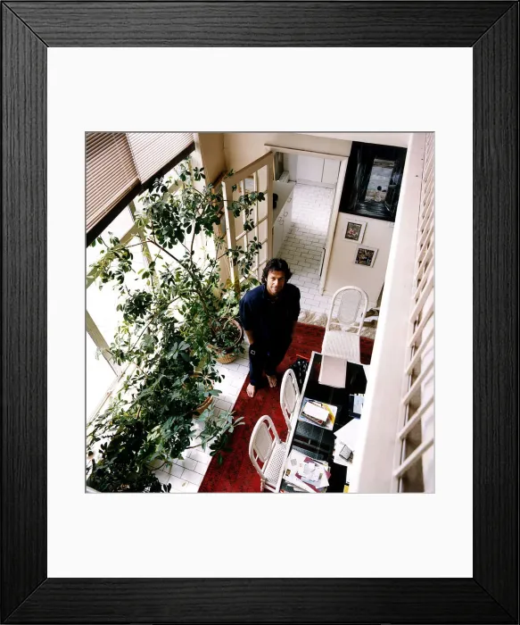 Framed Print : Cricketer Imran Khan at home