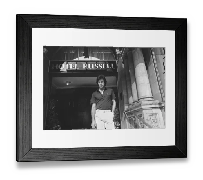 Framed Print : Pakistan cricketer Imran Khan outside his hotel in London. 13th August 1982 Framed Print : Pakistan cricketer Imran Khan outside his hotel in London. 13th August 1982