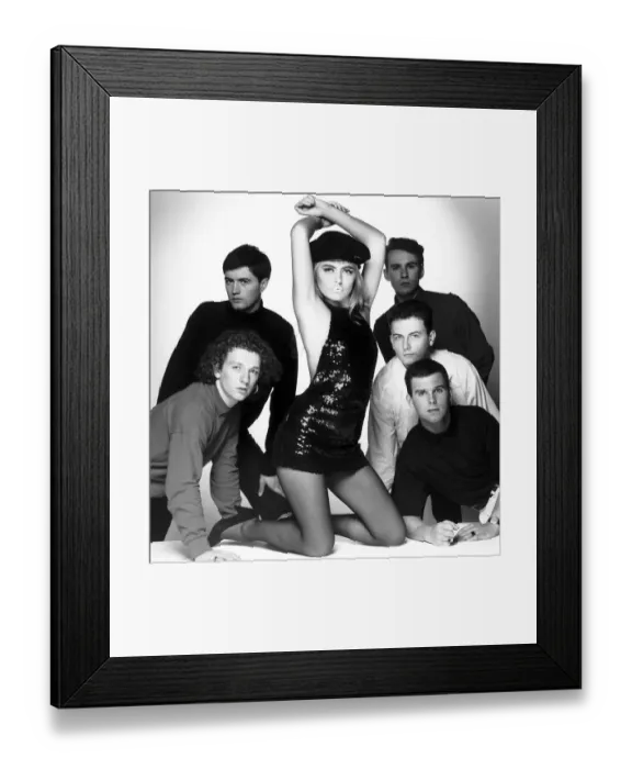 Framed Print : Patsy Kensit Singer and band Eighth Wonder studio pose