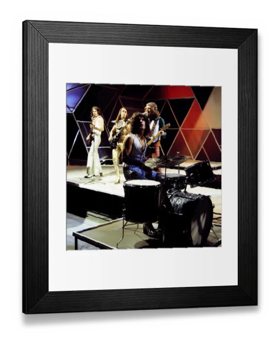 Framed Print : Slade - Pop Group seen here in rehearsals at the White City studios of Top of Framed Print : Slade - Pop Group seen here in rehearsals at the White City studios of Top of