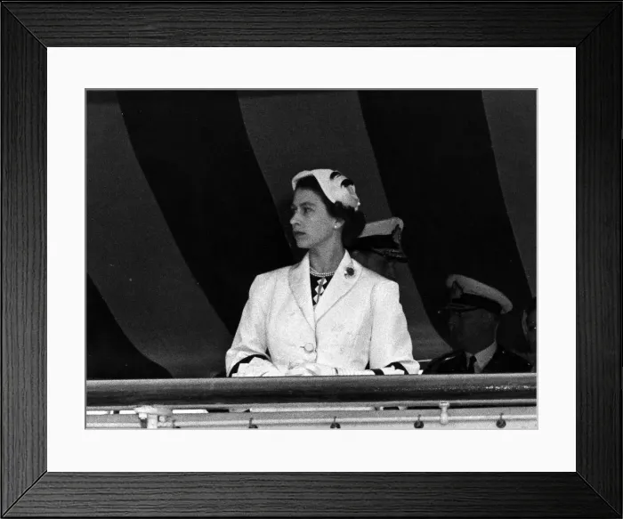 Framed Print : Queen Elizabeth II Coronation. Spithead Naval Review. 15th June 1953