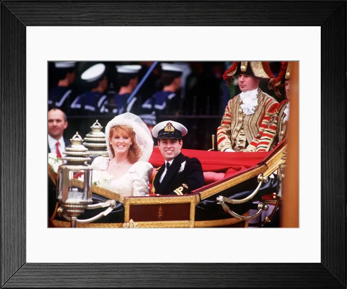 Framed Print : Prince Andrew marries Sarah Ferguson Framed Print : Prince Andrew marries Sarah Ferguson