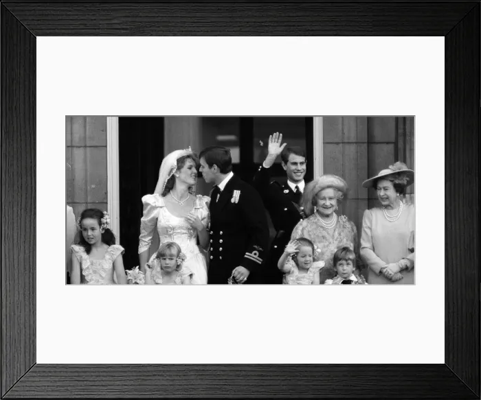 Framed Print : Queen Elizabeth IIs son, Prince Andrew, marries Sarah Ferguson at Westminister Abbey
