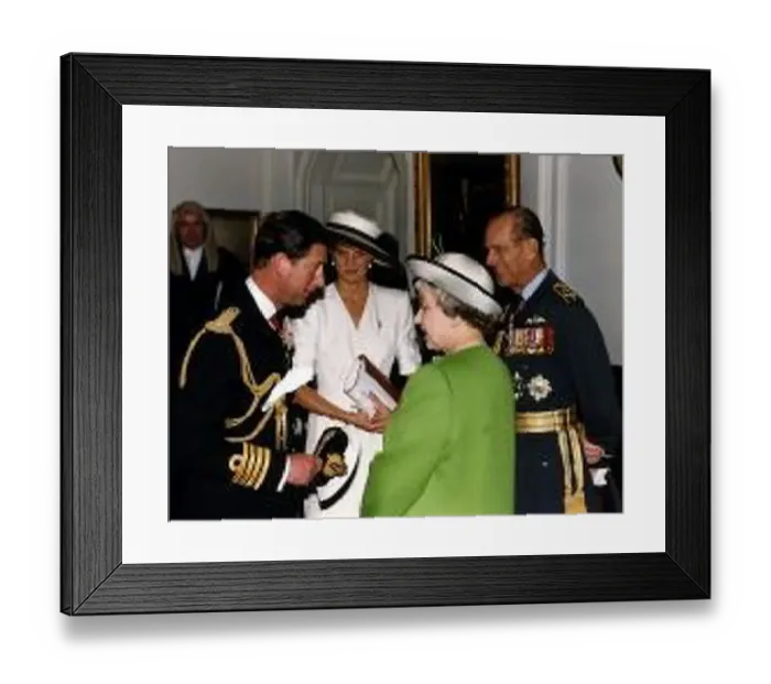 : The Queen, Prince Charles, Princess Diana and the Duke of Edinburgh arrive at the Mansion : The Queen, Prince Charles, Princess Diana and the Duke of Edinburgh arrive at the Mansion