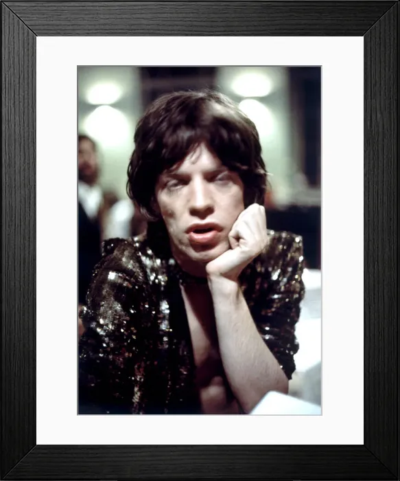 Framed Print : Rolling Stones: Mick Jagger at Leeds University. 13th March 1971 Framed Print : Rolling Stones: Mick Jagger at Leeds University. 13th March 1971
