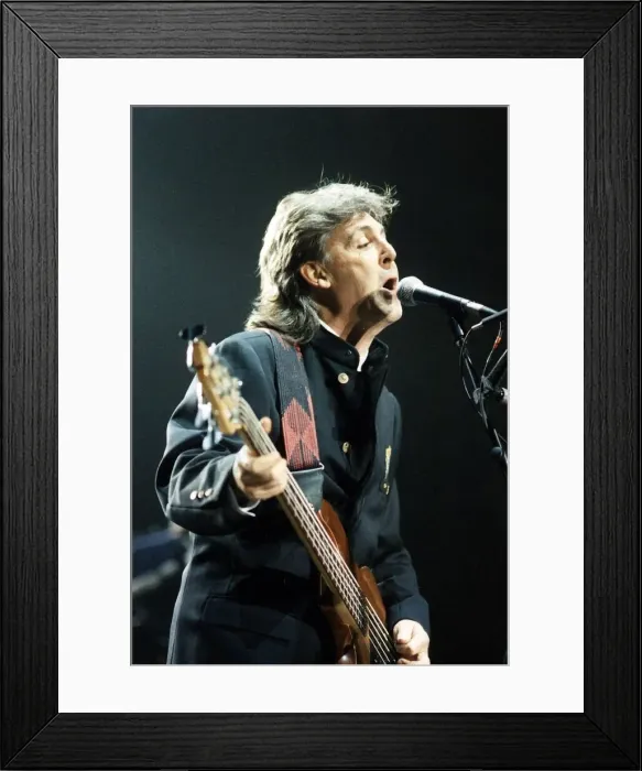 Framed Print : Paul McCartney, singer, former members of the Beatles & Wings Framed Print : Paul McCartney, singer, former members of the Beatles & Wings