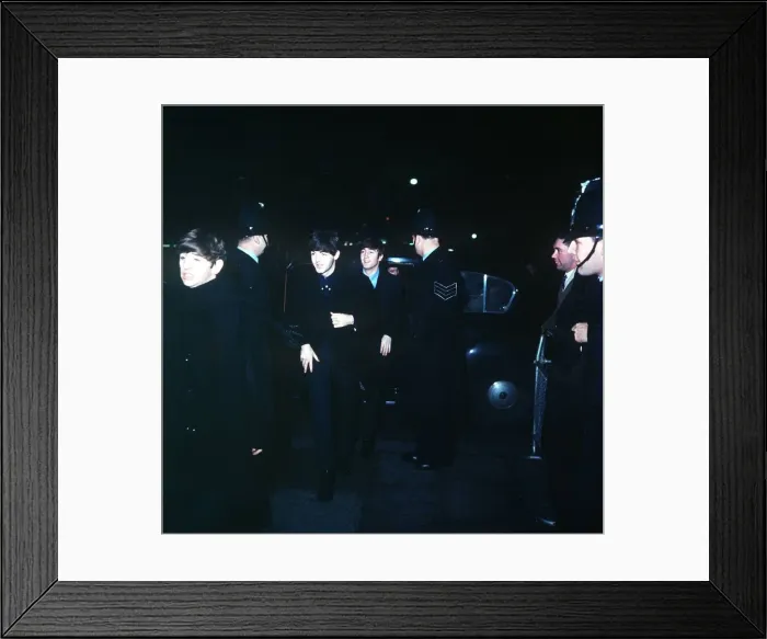 Framed Print : The Beatles at the ABC Cinema Huddersfield 29 November 1963